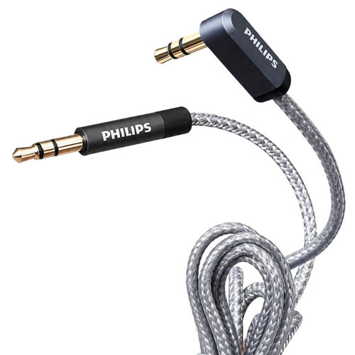 SWR2114F/93 1 Metre 3.5mm Stereo AUX Ses Kablosu 90 Derece L Tipi Açılı Örgülü Zırhlı