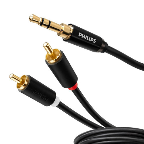 SWR2121B/93 3.5mm Stereo 2 RCA AUX Ses Kablosu 3 Metre Hi-Fi