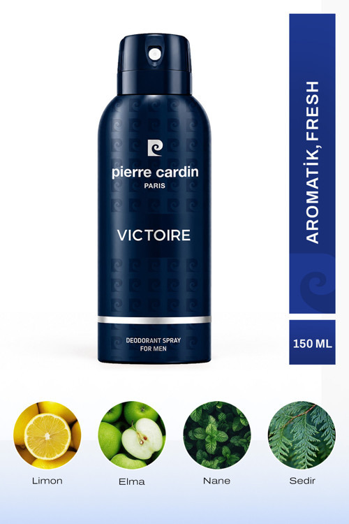 Victoire Erkek Deodorant|Aromatik Fresh|Limon, Elma, Nane, Vetiver