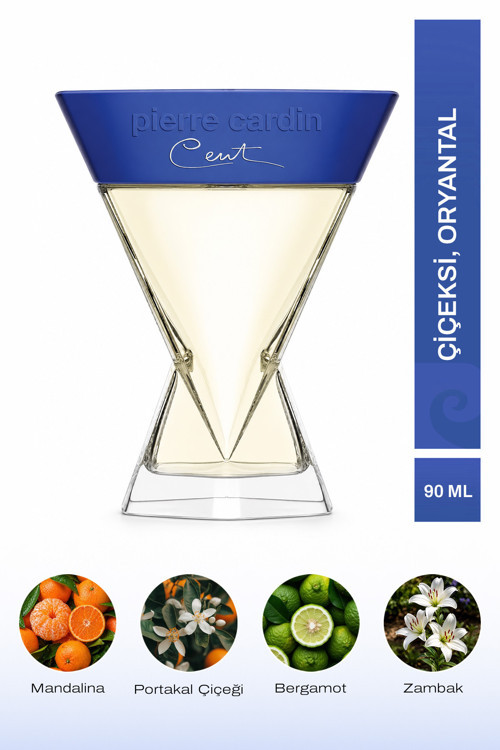 Cent EDP Unisex Parfüm 90 ml|Çiçeksi, Oryantal|Mandalina, Bergamot, Zambak, Portakal Çiçeği, Vanilya