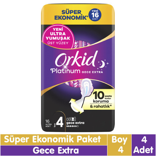 Platinum Gece Ekstra Süper Ekonomik Paket 16x4 64 Adet