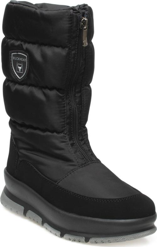 Buck1115 Angela Waterproof Kar Siyah Kadın Bot