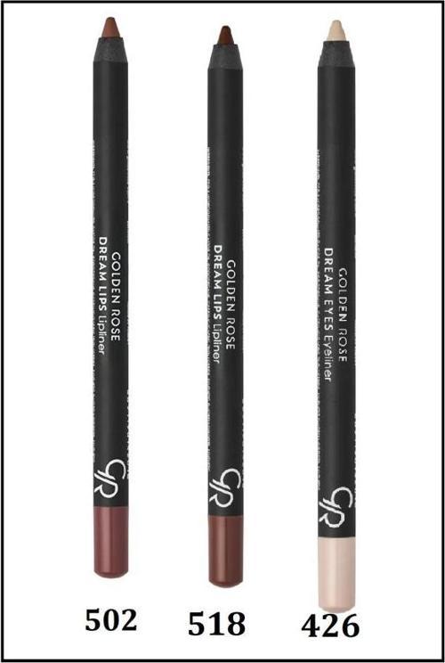 En Trend Dream Eyes  Göz -dudak Kalemi 502-518-426 Set 3'lü