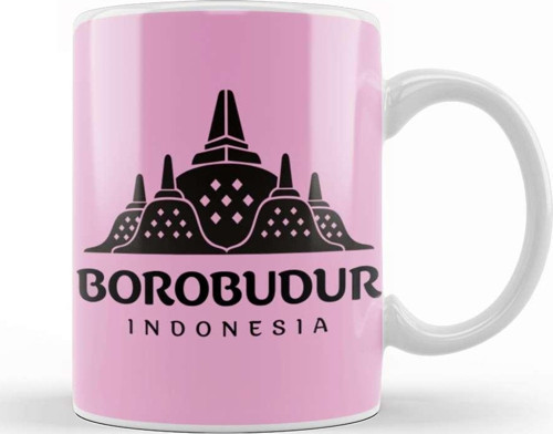 Borobudur Mahayana Buddhist Temple Java Kupa Bardak Porselen
