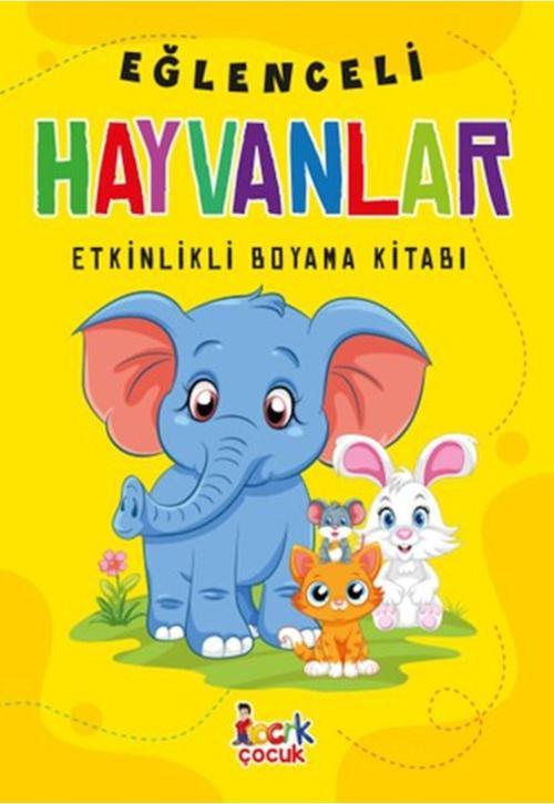 Eğlenceli Hayvanlar Etkinlikli Boyama Kitabı