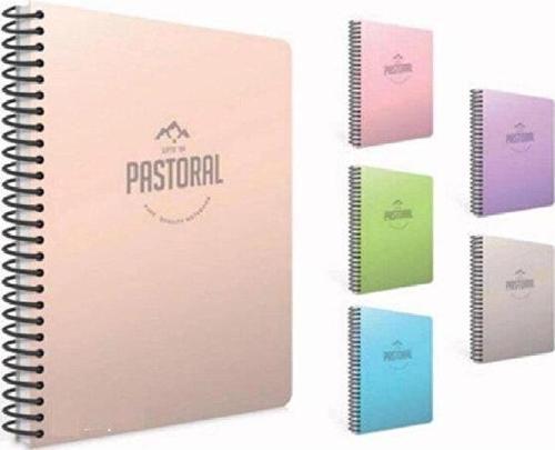 Pastoral Spiralli Plastik Kapak Defter A4 200 Yaprak Çizgili 5554 (Karışık Renk 1 Adet)