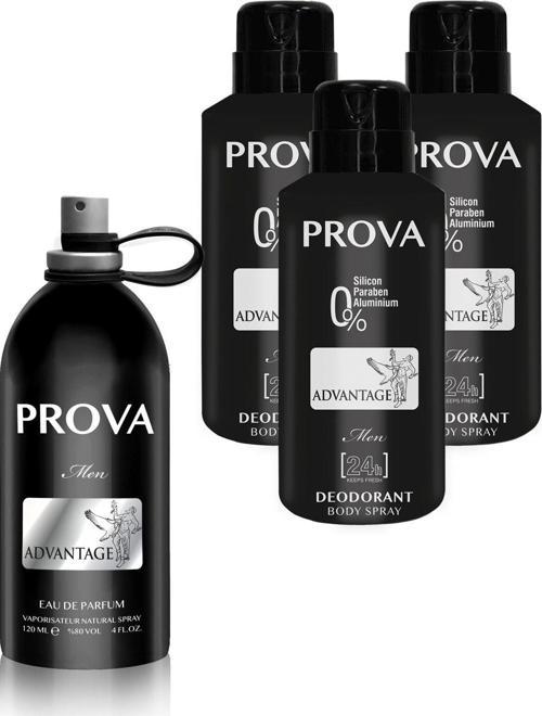Advantage Edp Erkek Parfüm 120 ml  Ve Deodorant 150 ml 3 Adet