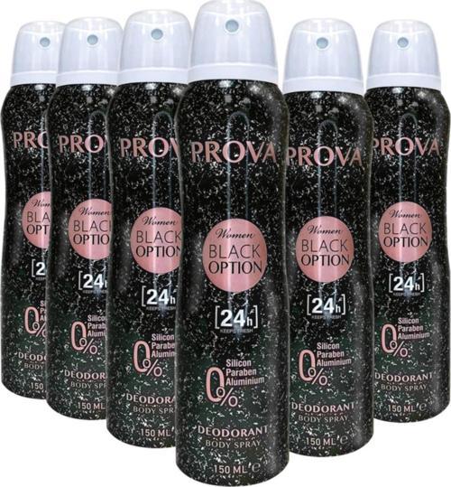 Black Option Kadın Deodorant 150 ml 6 Adet