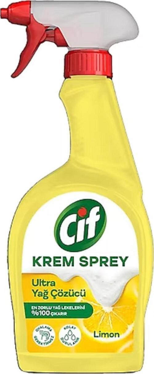 Limonlu Ultra Yağ Çözücü Krem Sprey 750 Ml