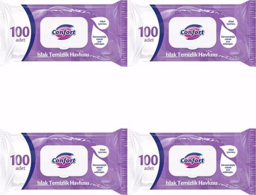 Islak Temizlik Havlusu 100 Lü 4 Paket