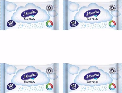 Islak Havlu 101 Adet 4 Paket