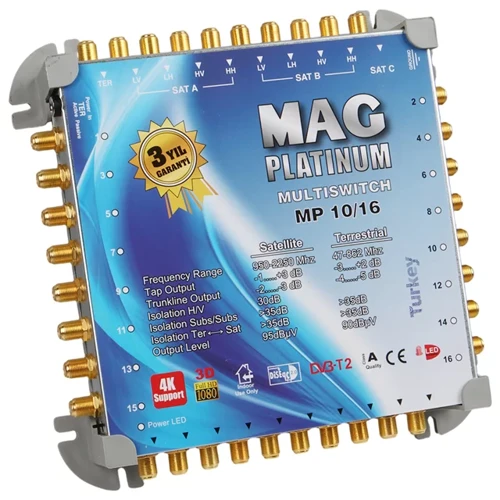 10*16 Sonlu/Kaskatlı Swıtchlı Uydu Santrali Mag Platınum