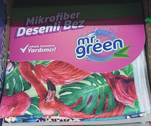 Desenli Mikrofiber Temizlik Bezi 3 Lü