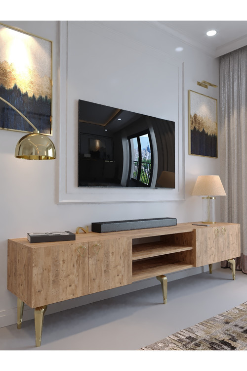 KARNAVAL TV ÜNİTESİ - GA2-1009-6 ÇAM GOLD