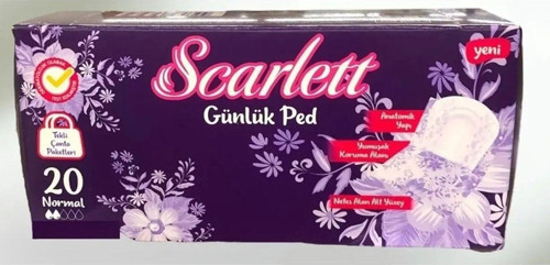Tek Sargılı Günlük Ped Normal 20 Li 3 Adet