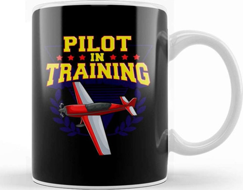 Pilot In Training Airplane Future Pilot Kupa Bardak Porselen