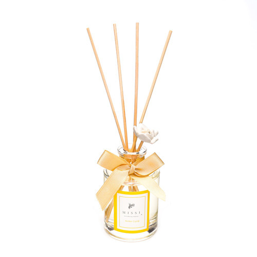 110 ml Silindir Şişe Amber Çiçeği Oda Kokusu