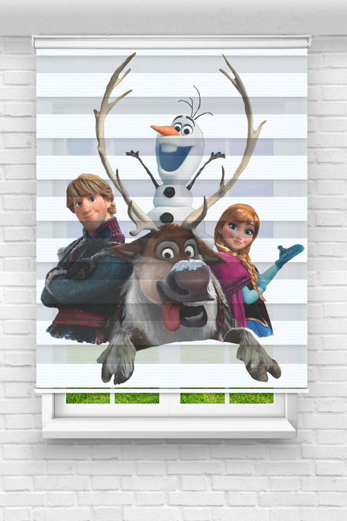 Anna Dijital Baskılı Zebra Perde-Cocuk Odası-Stor Perde