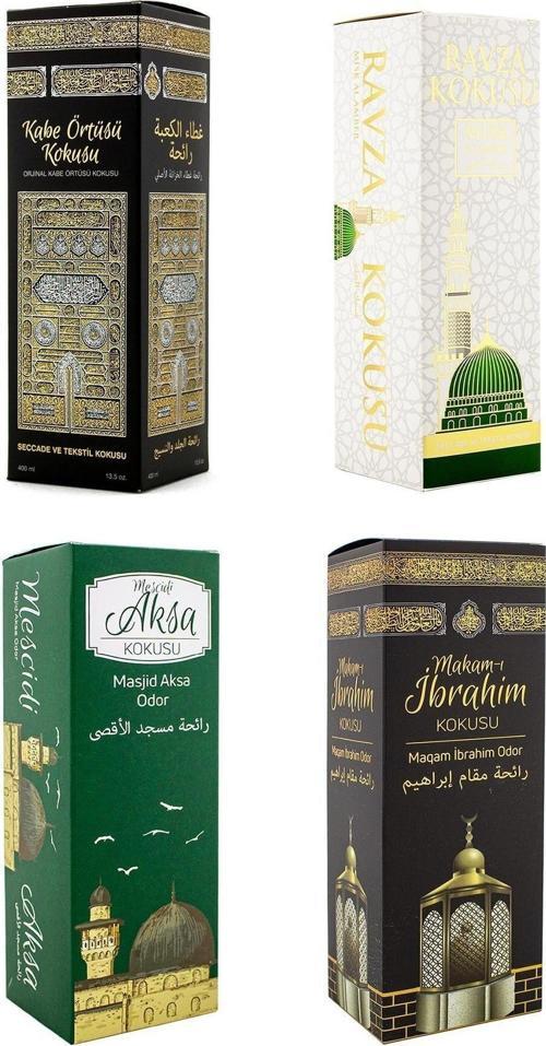 Kabe Örtüsü Kokusu Medine Ravza Kokusu Mescdi Aksa Kokusu Ve Makamı Ibrahim Kokusu Sprey 400 Ml.