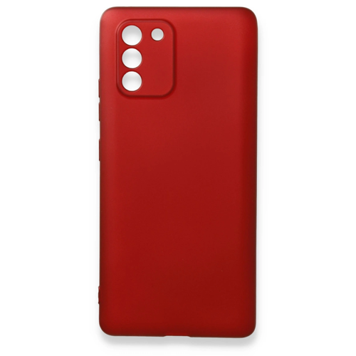 Samsung Galaxy A91 / S10 Lite Kılıf First Silikon - Bordo