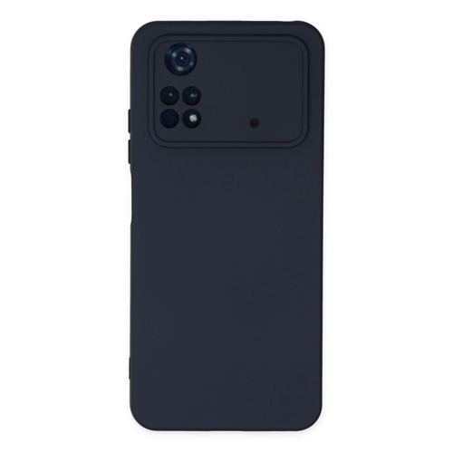 Xiaomi Poco M4 Pro 4G Kılıf Nano İçi Kadife Silikon - Lacivert