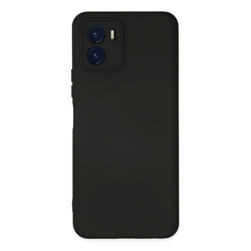 Vivo Y15S Kılıf Nano İçi Kadife Silikon - Siyah