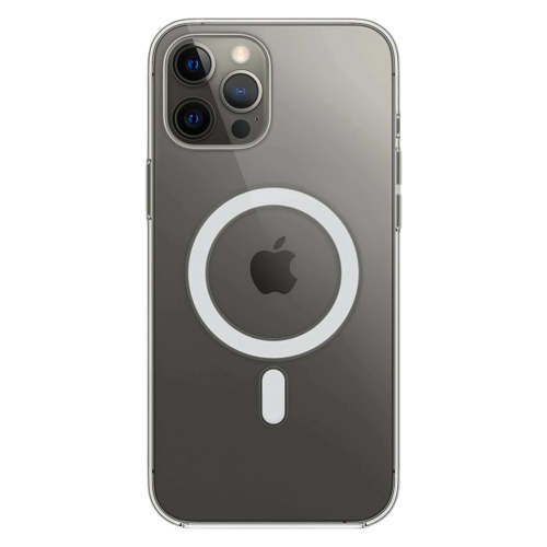 İphone 12 Pro Max Kılıf Magneticsafe Şeffaf Silikon - Şeffaf