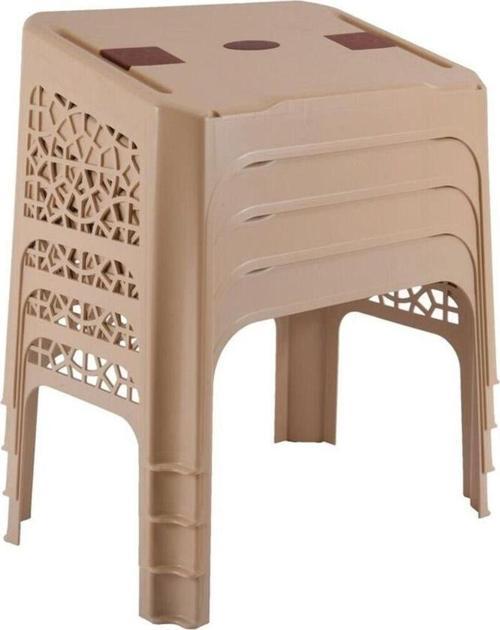 Plastik Rahle Mevlevi Model 12 Adet ( 47 x 31 ) Krem