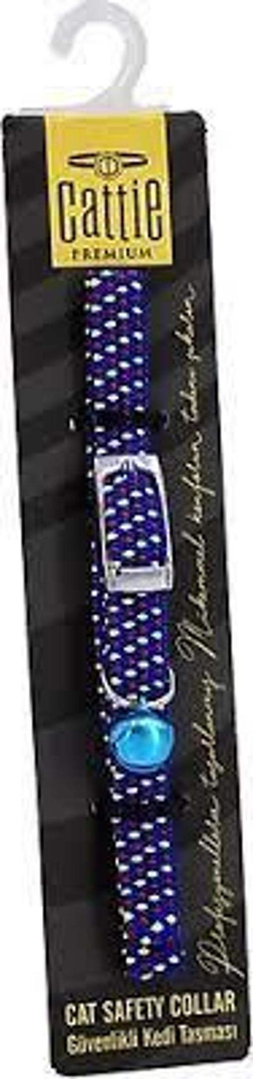 LASTİKLİ KEDİ BOYUN TASMASI MAVİ 1X20-30CM