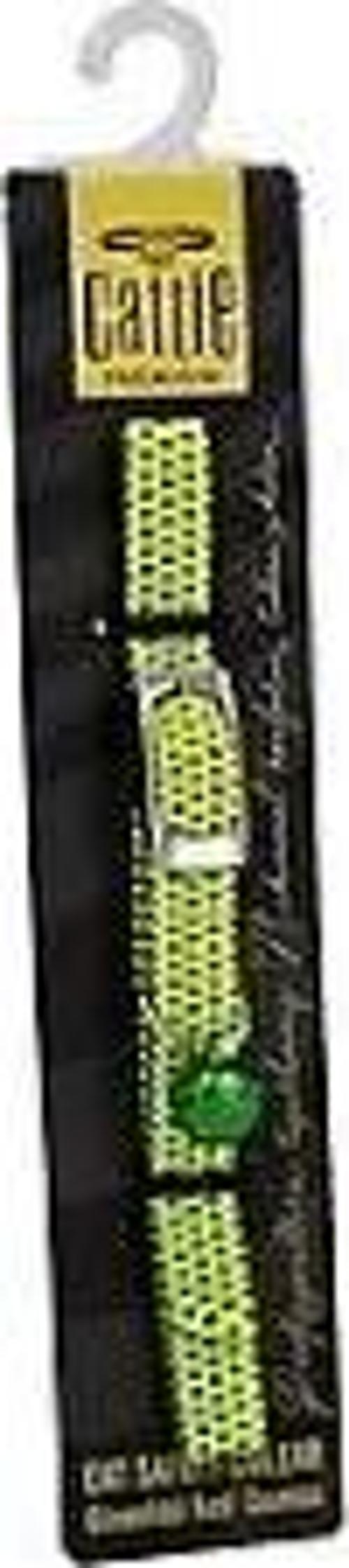 LASTİKLİ KEDİ BOYUN TASMASI SARI 1X20-30CM