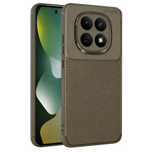 Xiaomi Redmi Note 15 Pro Plus 5G Auto Focus Karbon Kapak - Kahverengi