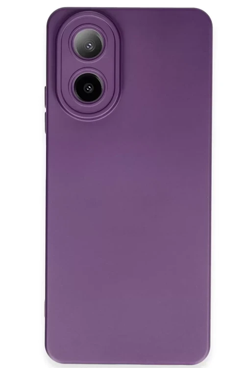 Newface Oppo A38 Kılıf Nano İçi Kadife Silikon - Mor