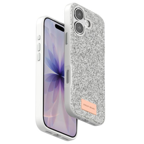 Onegif İphone 17 Bright Simli Kapak - Beyaz