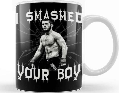Khabib Nurmagomedov I Smashed Your Boy Kupa Bardak Porselen
