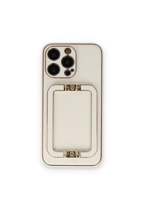 Newface İphone 14 Pro Max Kılıf Coco Elit Kapak - Beyaz
