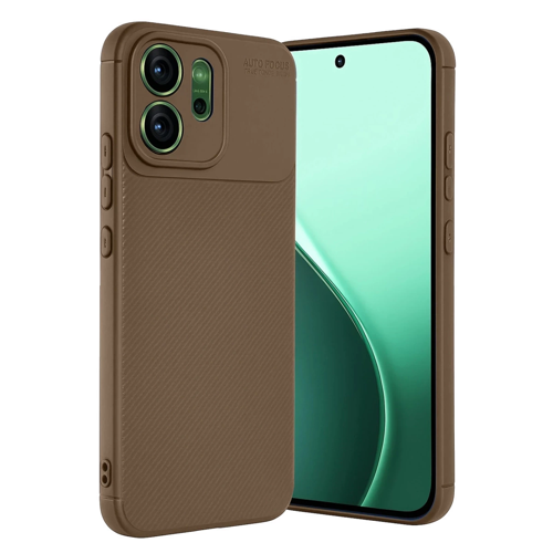 Oppo Reno 14 Auto Focus Karbon Kapak - Kahverengi
