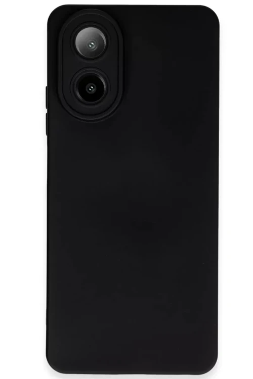 Newface Oppo A38 Kılıf Nano İçi Kadife Silikon - Siyah