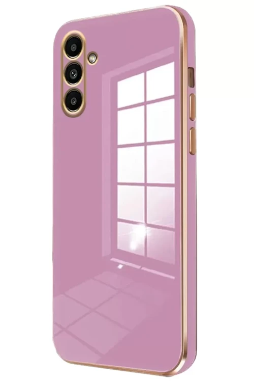 Newface Samsung Galaxy A25 5G Kılıf Volet Silikon - Mor