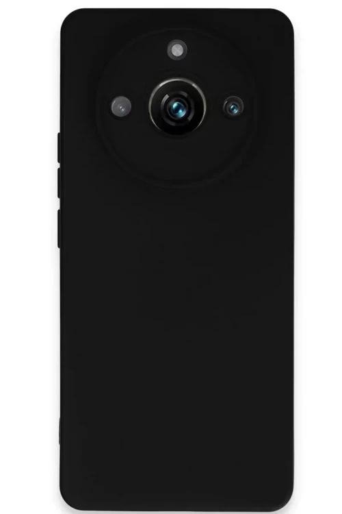 Newface Realme 11 Pro Kılıf Nano İçi Kadife Silikon - Siyah