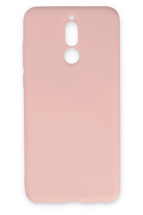 Newface Huawei Mate 10 Lite Kılıf Nano İçi Kadife Silikon - Pudra