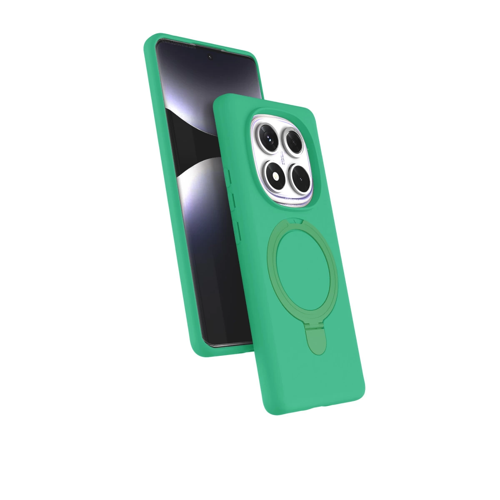 Xiaomi Redmi Note 14 Pro 4G Regal Magsafe Standlı Kapak - Yeşil