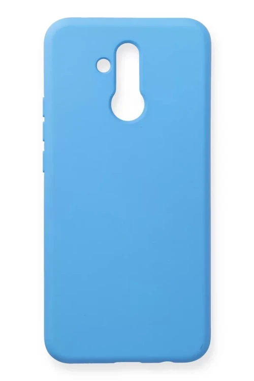 Newface Huawei Mate 20 Lite Kılıf Nano İçi Kadife Silikon - Mavi