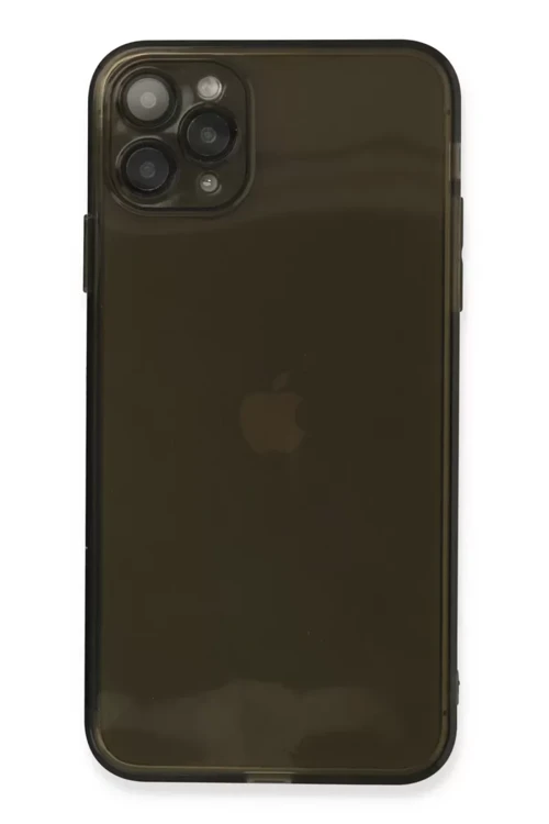 Newface İphone 11 Pro Max Kılıf Fly Lens Silikon - Siyah