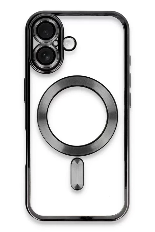 Newface İphone 16 Kılıf Kross Magneticsafe Kapak - Siyah