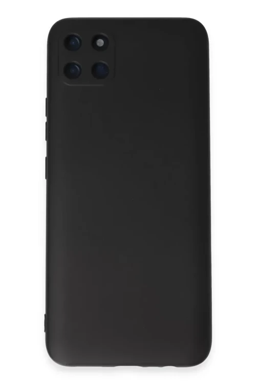 Newface Realme C11 Kılıf Nano İçi Kadife Silikon - Siyah