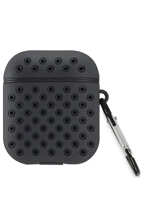 Newface Airpods 2 (2.Nesil) Spor Delikli Kılıf - Siyah-Siyah