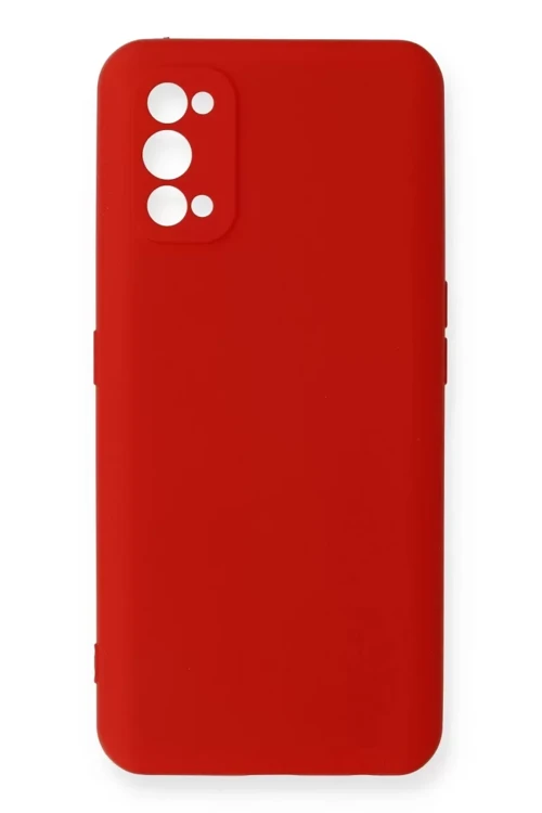 Newface Realme 7 Pro Kılıf Nano İçi Kadife Silikon - Kırmızı