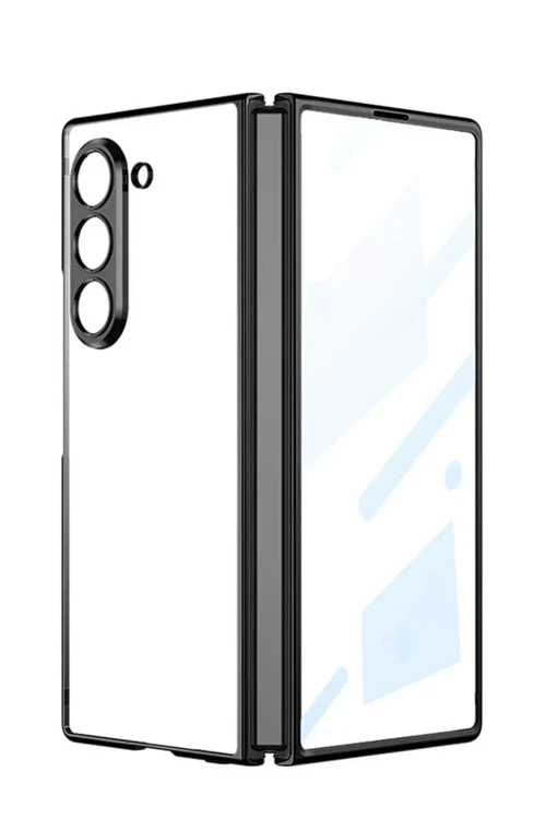 Newface Samsung Galaxy Z Fold 5 Kılıf Fold Element Kapak - Siyah