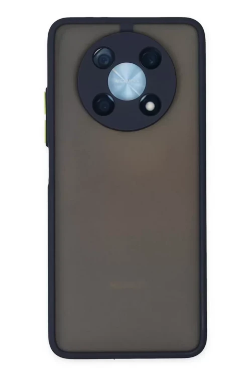 Newface Huawei Nova Y90 Kılıf Montreal Silikon Kapak - Lacivert