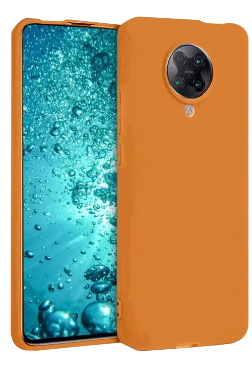 Newface Xiaomi Redmi K30 Pro Kılıf Nano İçi Kadife Silikon - Turuncu